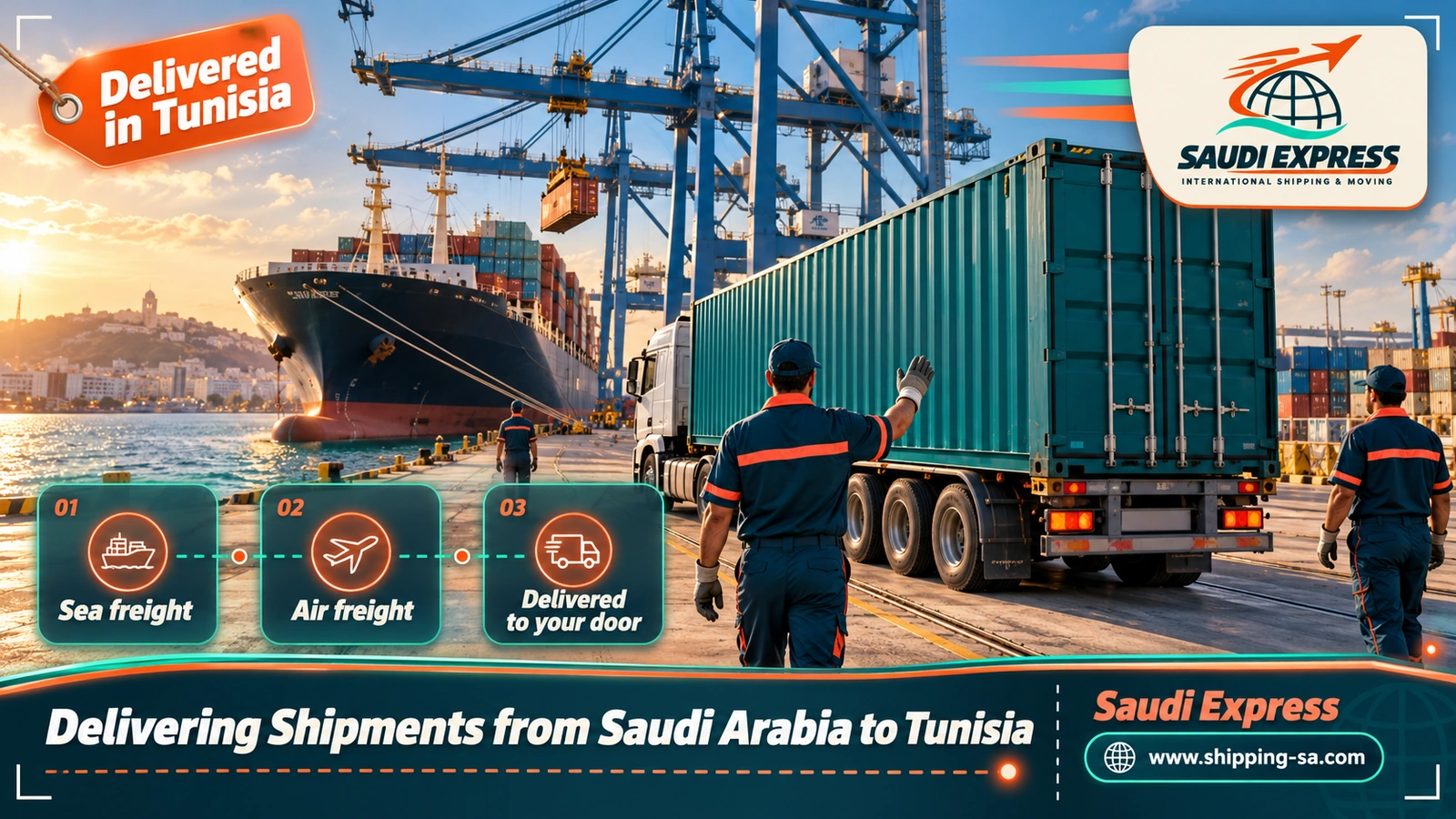 Delivering Shipments from Saudi Arabia to Tunisia