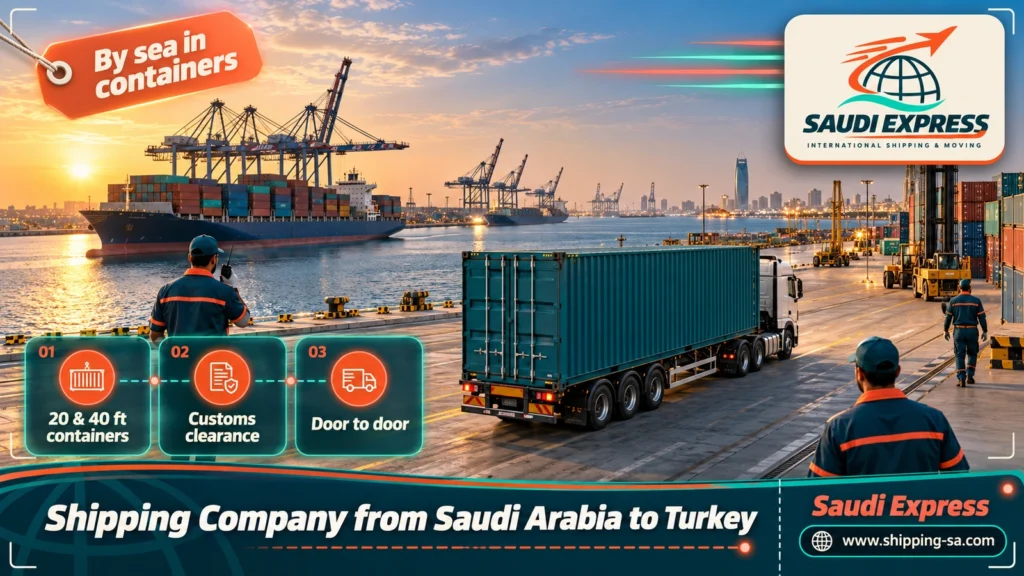 Shipping Company from Saudi Arabia to Turkey