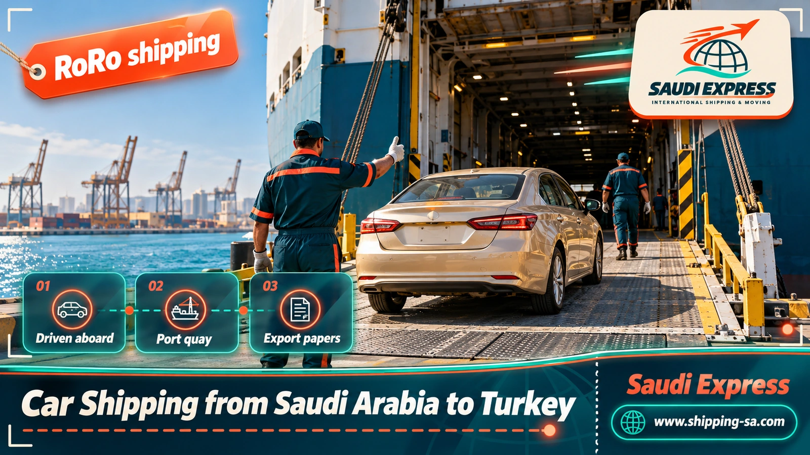 Car Shipping from Saudi Arabia to Turkey