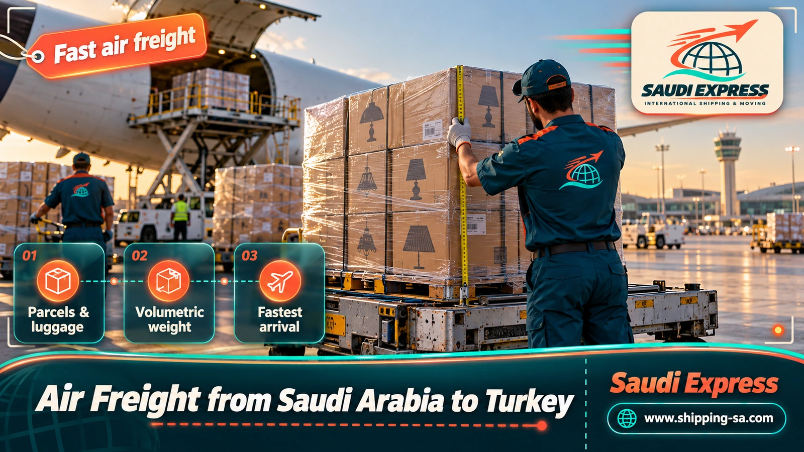 Air Freight from Saudi Arabia to Turkey