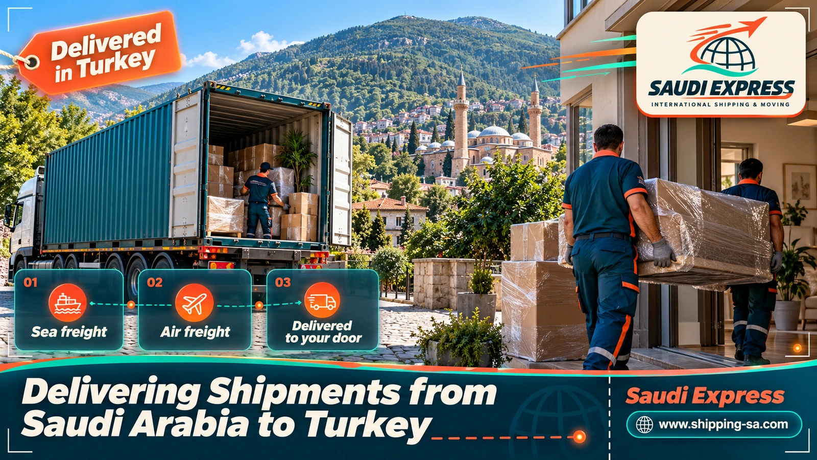 Delivering Shipments from Saudi Arabia to Turkey
