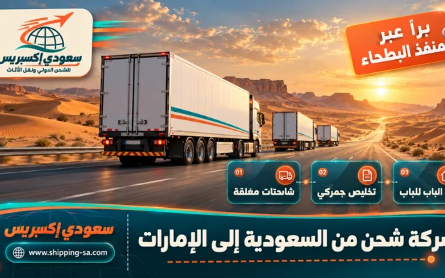 شركة شحن من السعودية إلى الإمارات