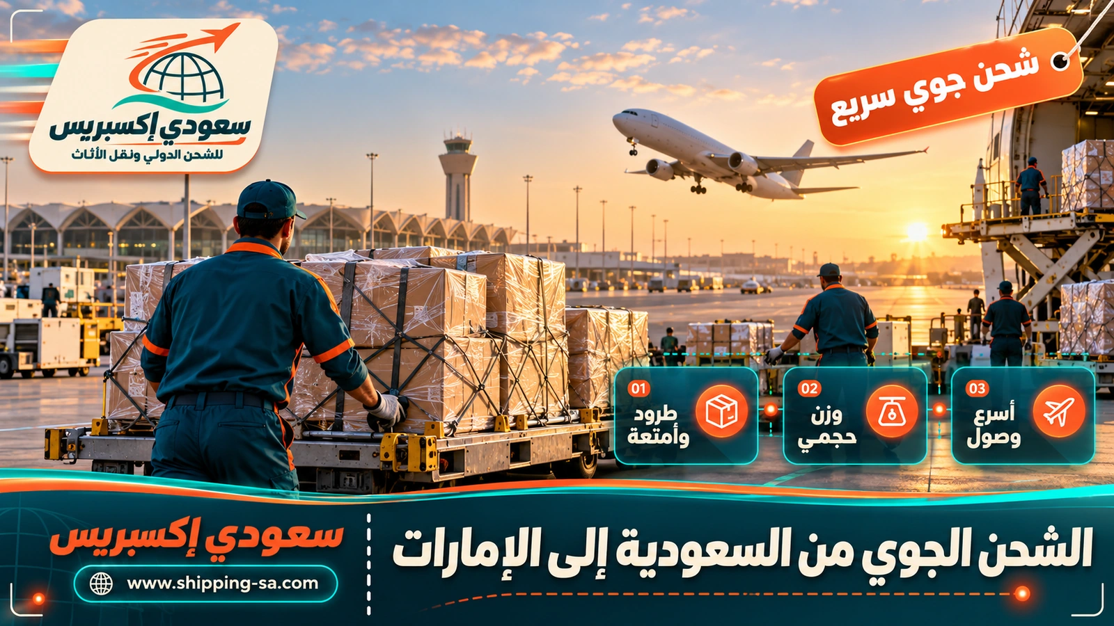 الشحن الجوي من السعودية إلى الإمارات