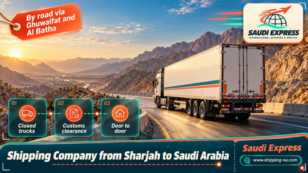 Shipping Company from Sharjah to Saudi Arabia