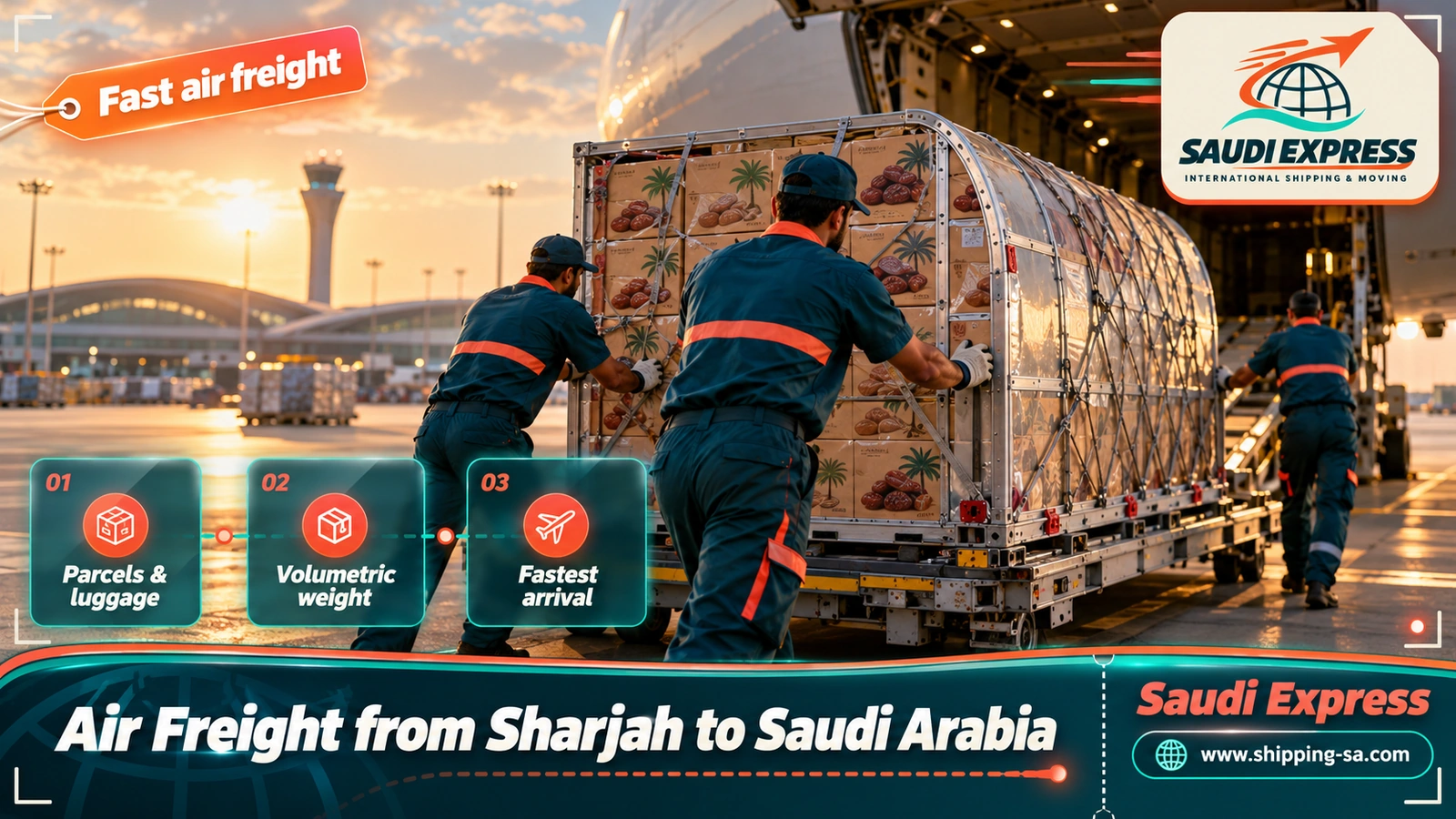 Air Freight from Sharjah to Saudi Arabia
