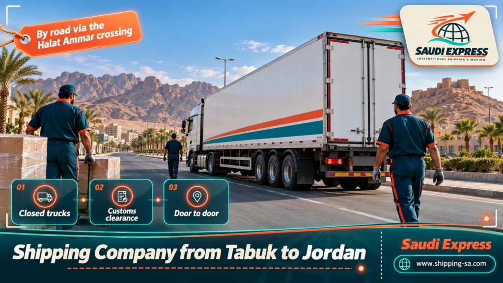 Shipping Company from Tabuk to Jordan