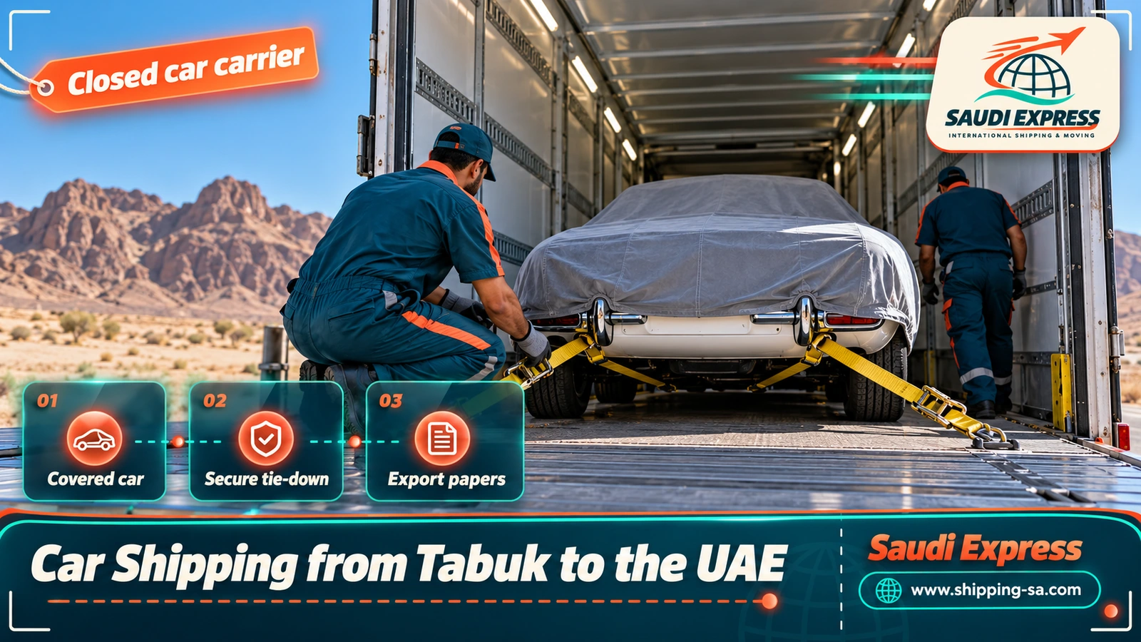 Car Shipping from Tabuk to the UAE