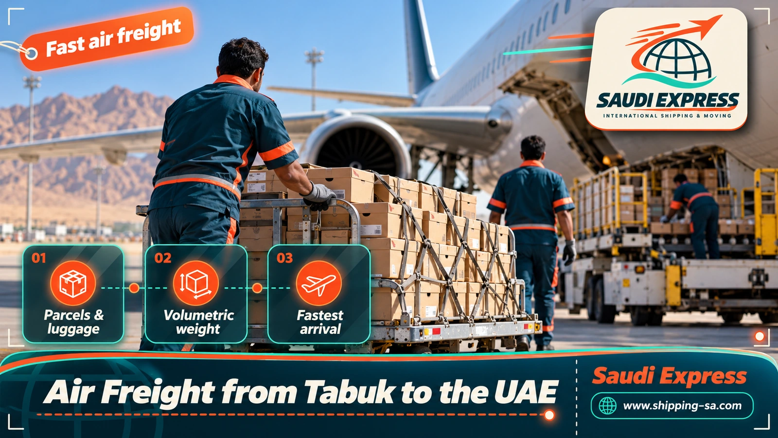 Air Freight from Tabuk to the UAE