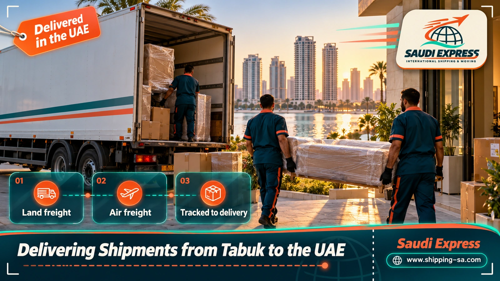 Delivering Shipments from Tabuk to the UAE