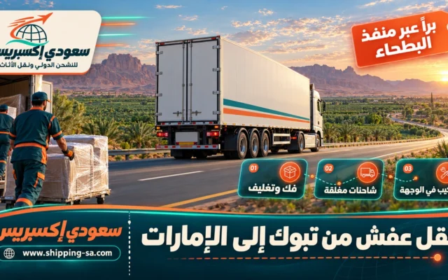 نقل عفش من تبوك إلى الإمارات
