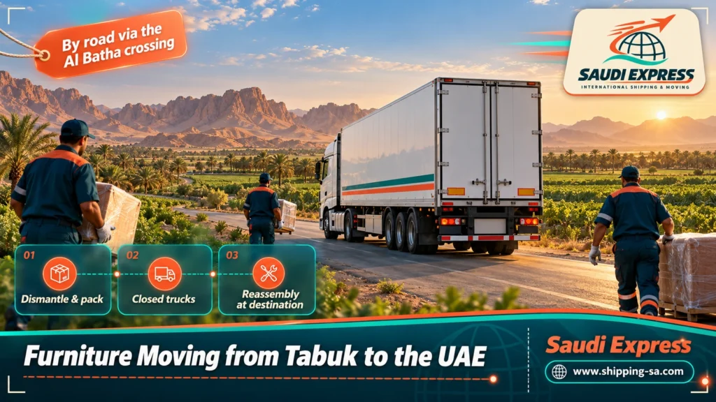Furniture Moving from Tabuk to the UAE