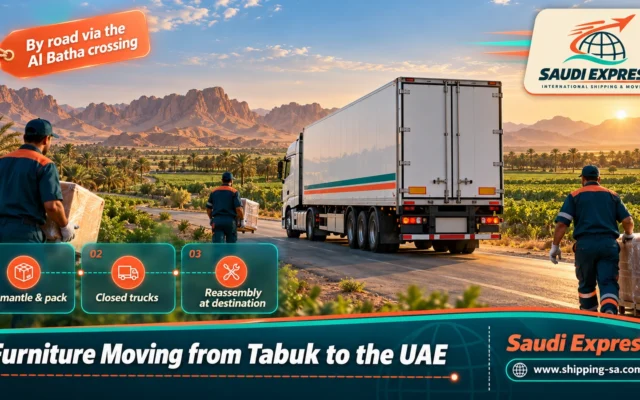 Furniture Moving from Tabuk to the UAE