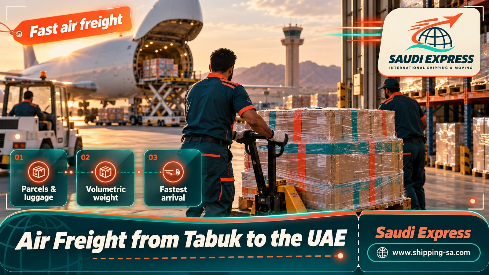 Air Freight from Tabuk to the UAE