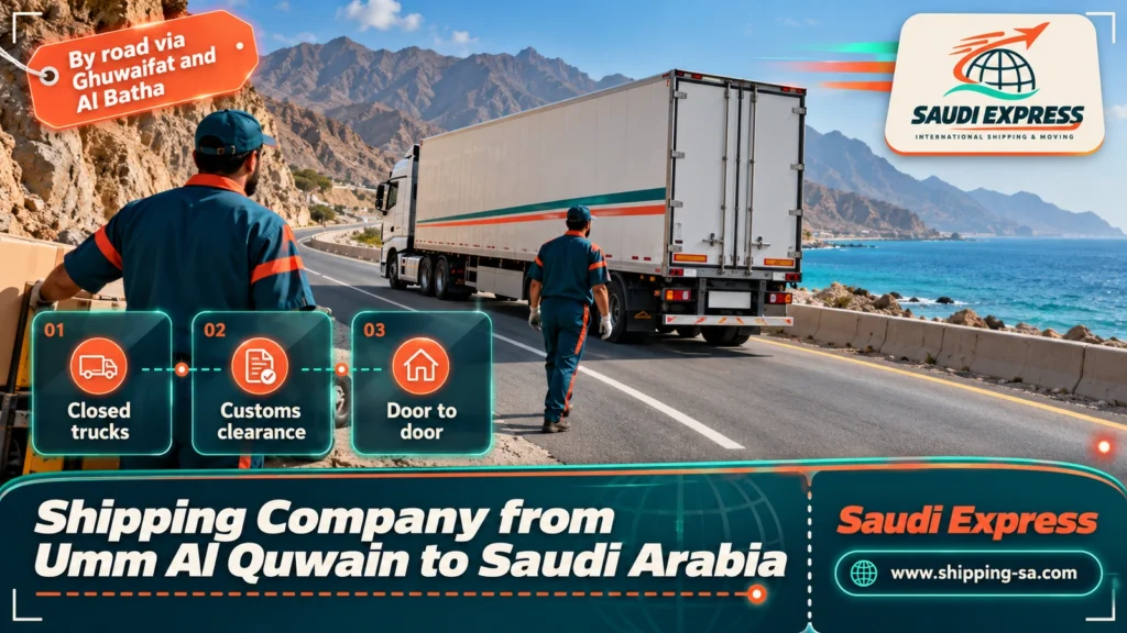 Shipping Company from Umm Al Quwain to Saudi Arabia