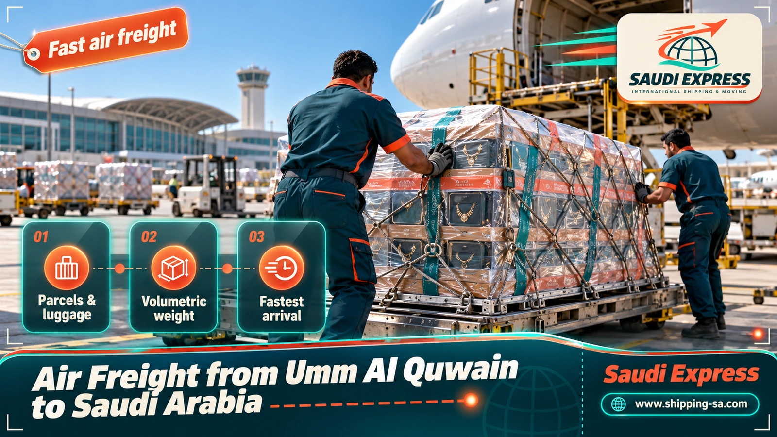 Air Freight from Umm Al Quwain to Saudi Arabia