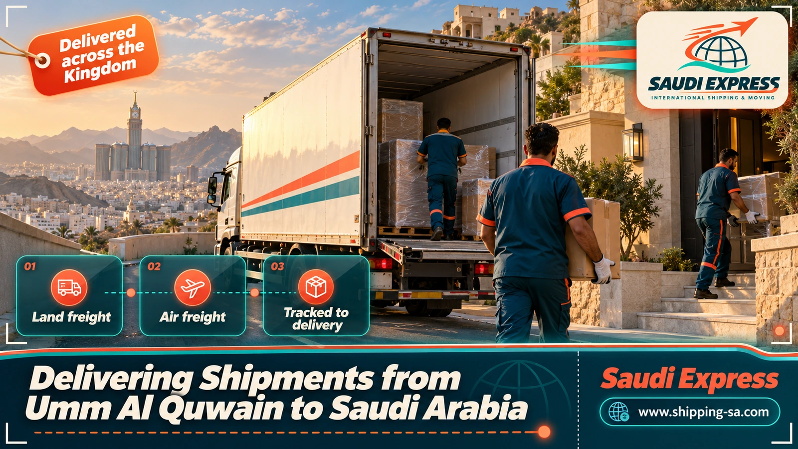 Delivering Shipments from Umm Al Quwain to Saudi Arabia