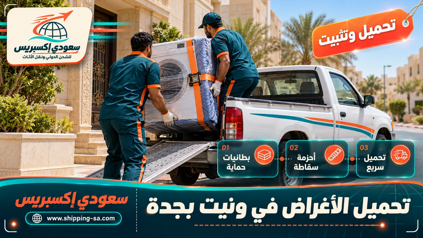 تحميل الأغراض في ونيت بجدة