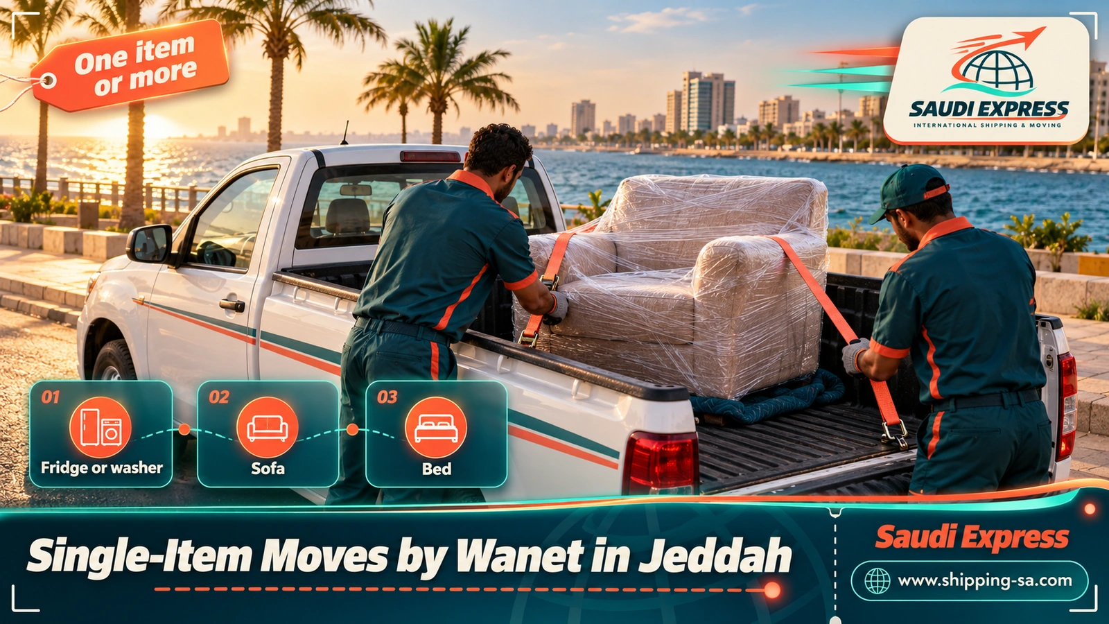 Single-Item Moves by Wanet in Jeddah