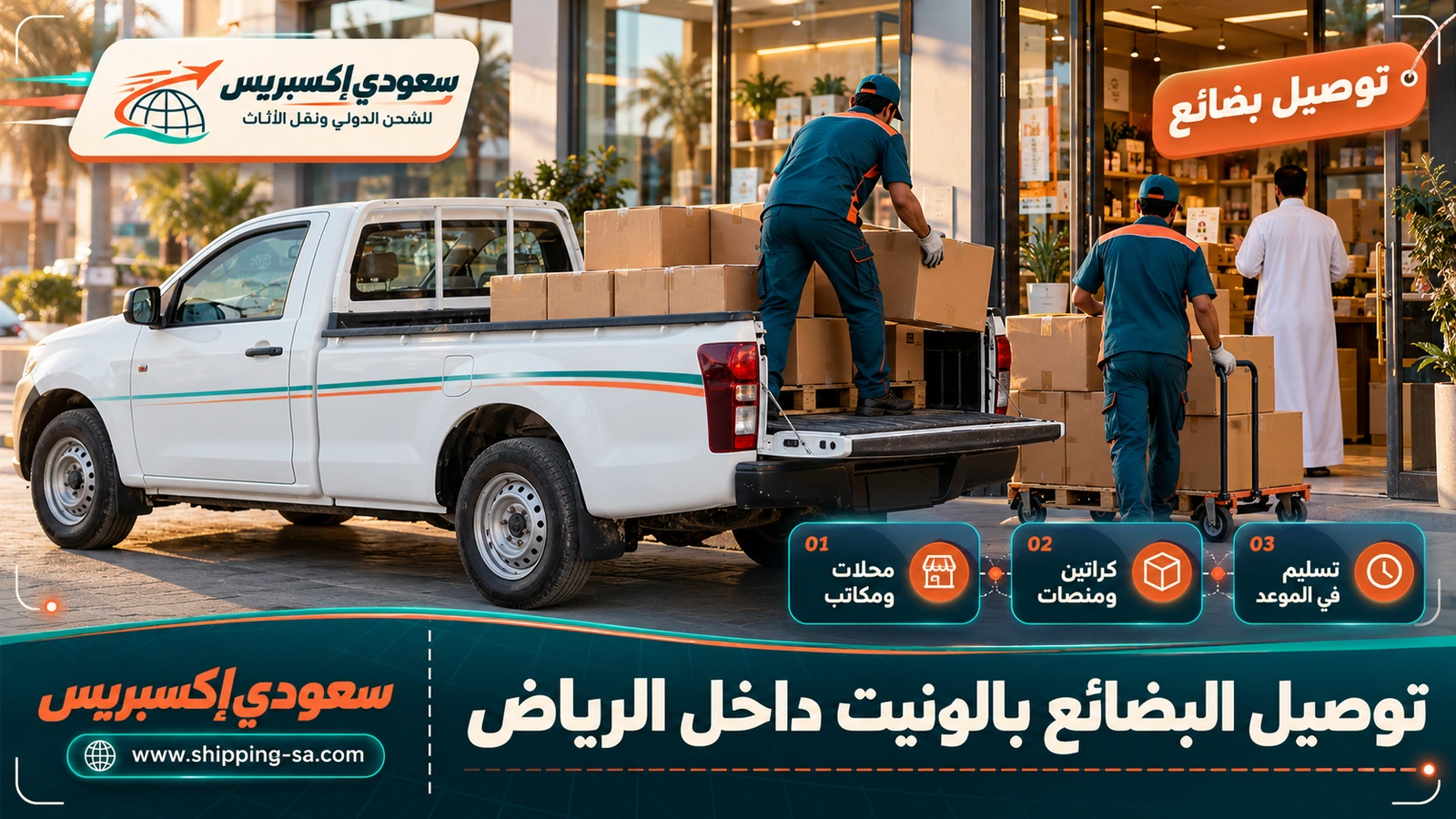 توصيل البضائع بالونيت داخل الرياض
